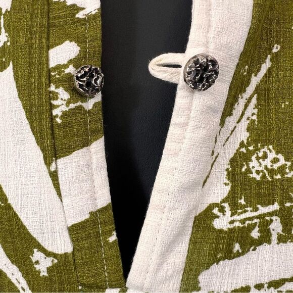 Vintage 60’s Iolani Monstera Print Bark Cloth Hawaiian Shirt - Picture 5 of 12